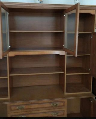 Mueble rústico  salón  color cerezo