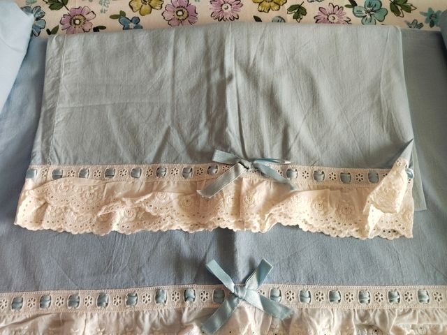 Sabana con pasamanería 90cm