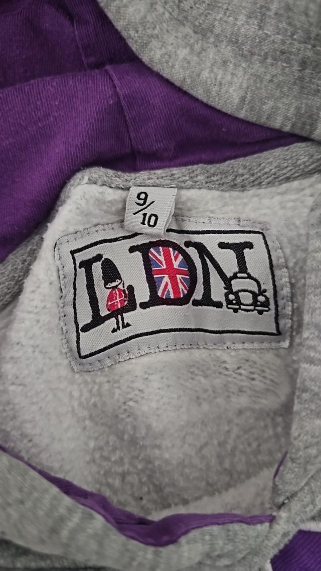 Sudadera niña logo London talla 9-10