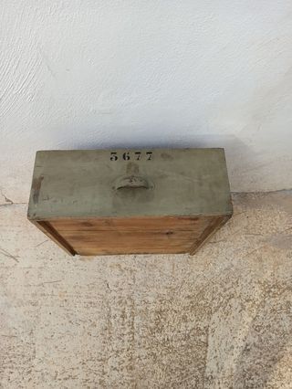 CAJÓN MADERA DE PINO INDUSTRIAL MILITAR