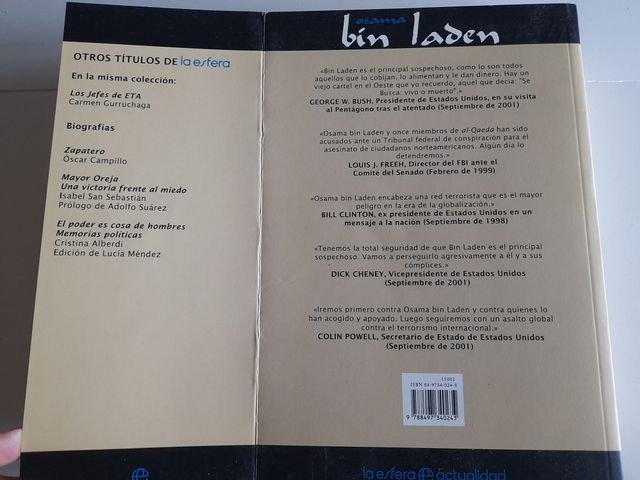 Bin Laden: La espada de Alá. Eric Frattini 2001