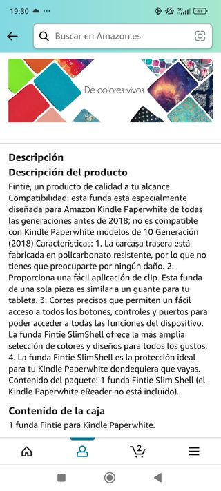 Funda Kindle 