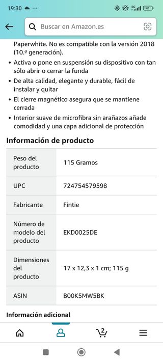 Funda Kindle 