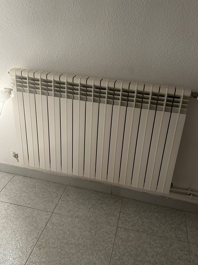 Una caldera de calefacción con su tanque de gasoil