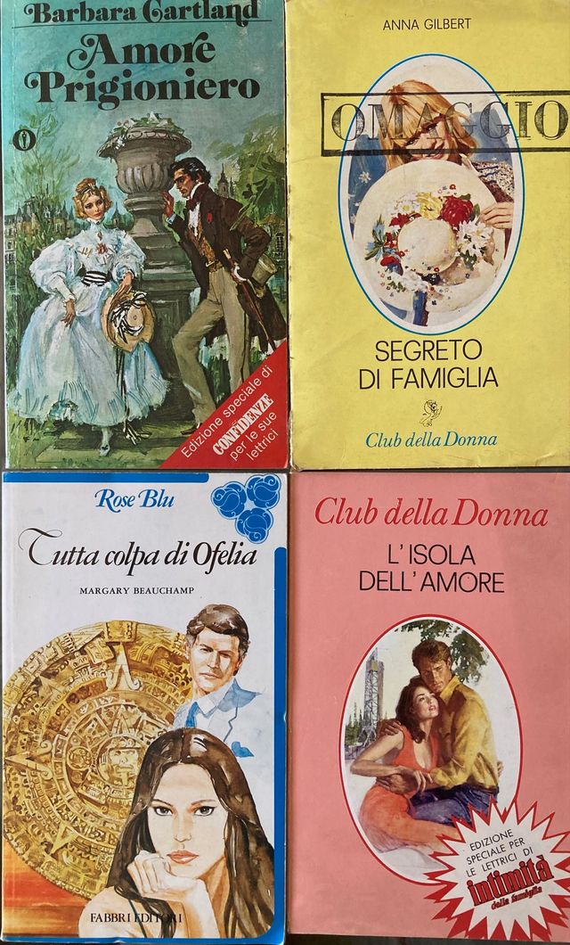 Lotto di 10 romanzi d'amore e narrativa rosa
