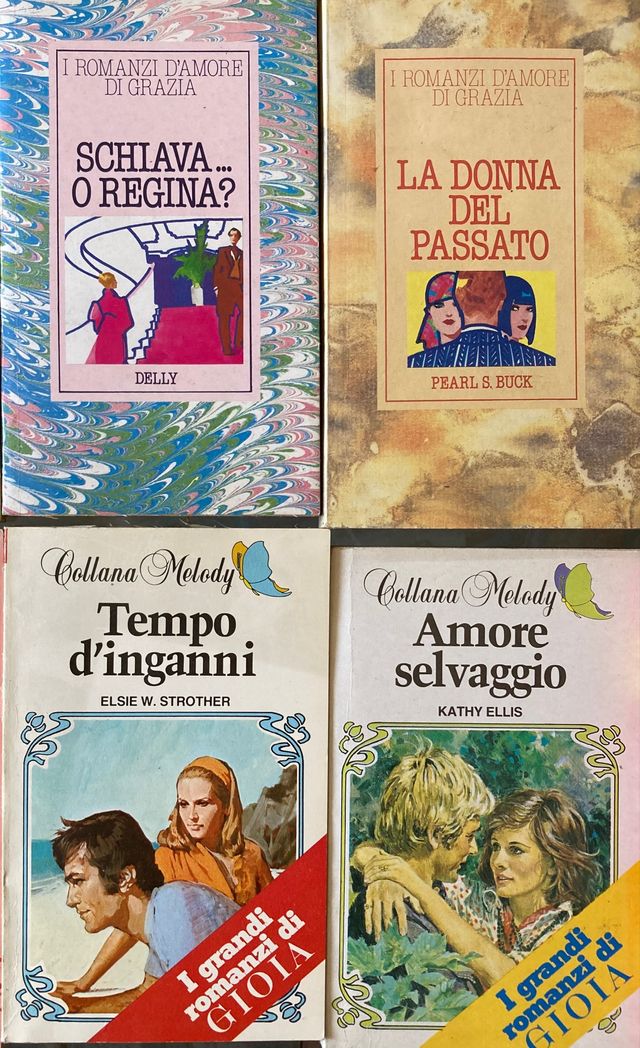 Lotto di 10 romanzi d'amore e narrativa rosa