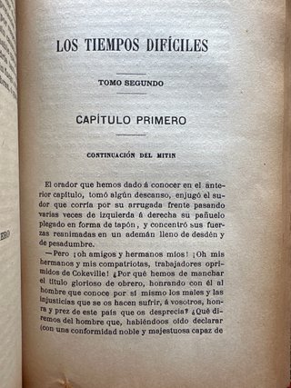 TIEMPOS DIFICILES - CHARLES DICKENS 1906