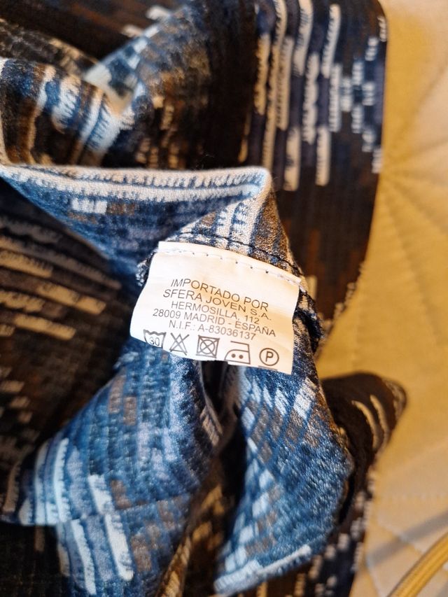 Falda verano chica azul. Sfera. Talla S