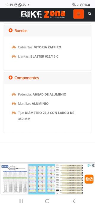 Bicicleta carretera B Pro- modelo R100