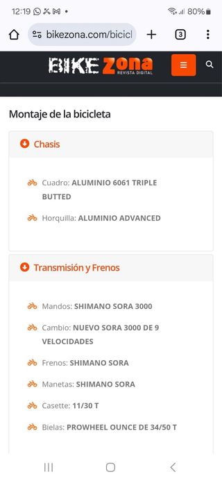 Bicicleta carretera B Pro- modelo R100