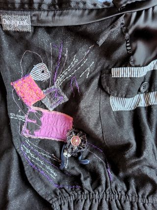 Vestido corto desigual talla 40