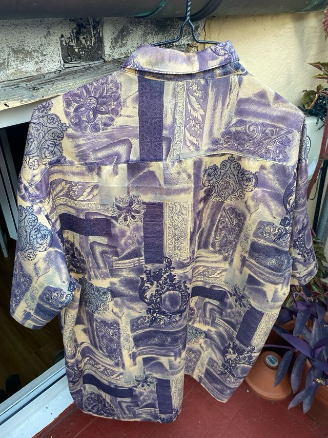 Camisa Hawaiana estampada T-M