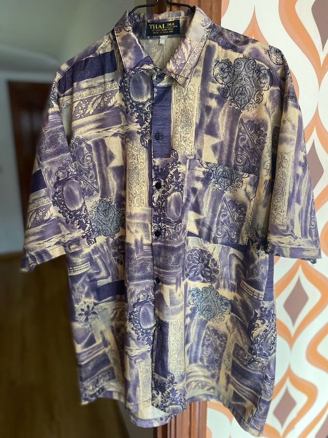 Camisa Hawaiana estampada T-M