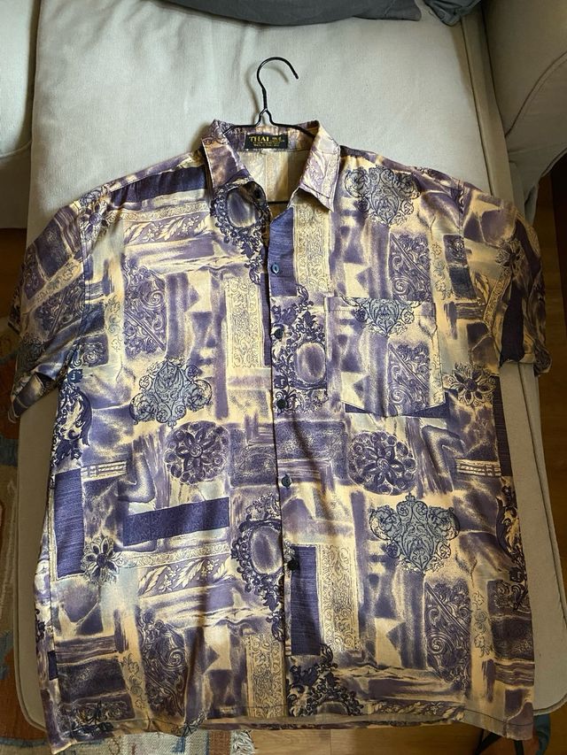 Camisa Hawaiana estampada T-M