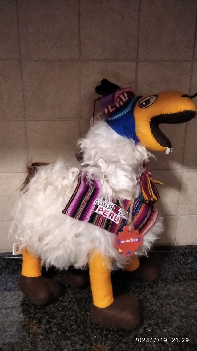 Lama in peluche. 