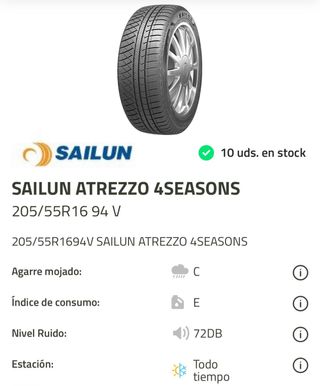 Neumáticos all season 205 55 R16 94v
