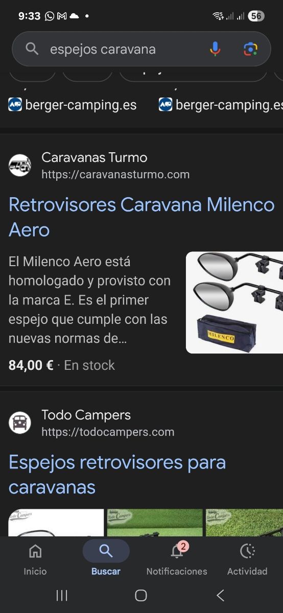 Espejos para caravana