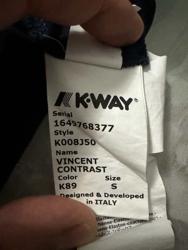 Polo K-WAY blu taglia S da ragazzo