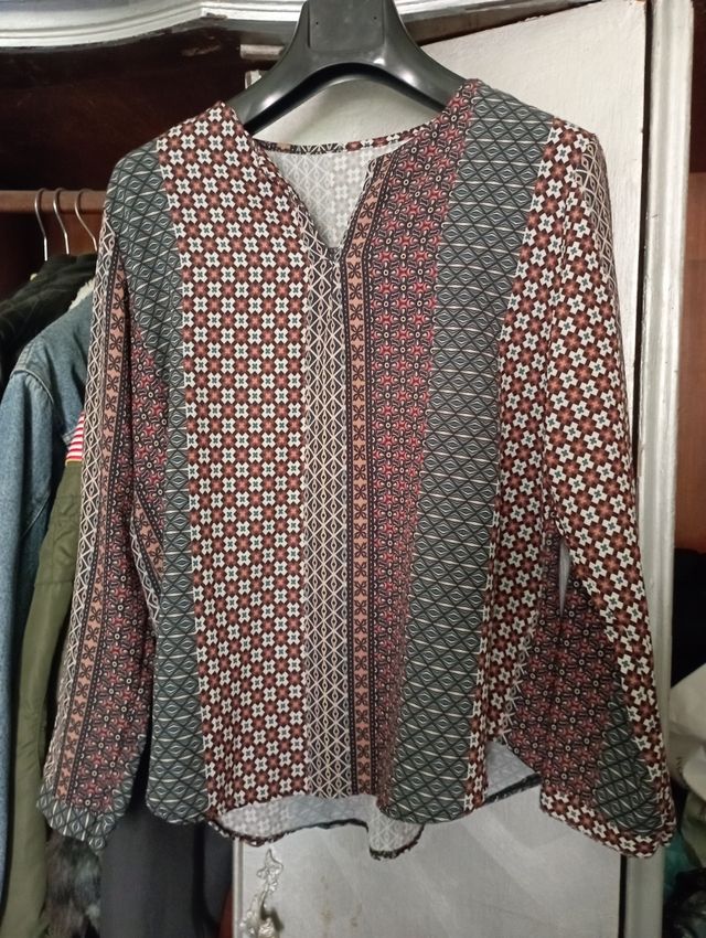Camicia blusa donna multicolore viscosa XL
