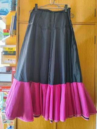 2 faldas flamenca de tergal con cuerpo
