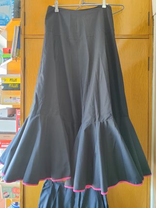 2 faldas flamenca de tergal con cuerpo