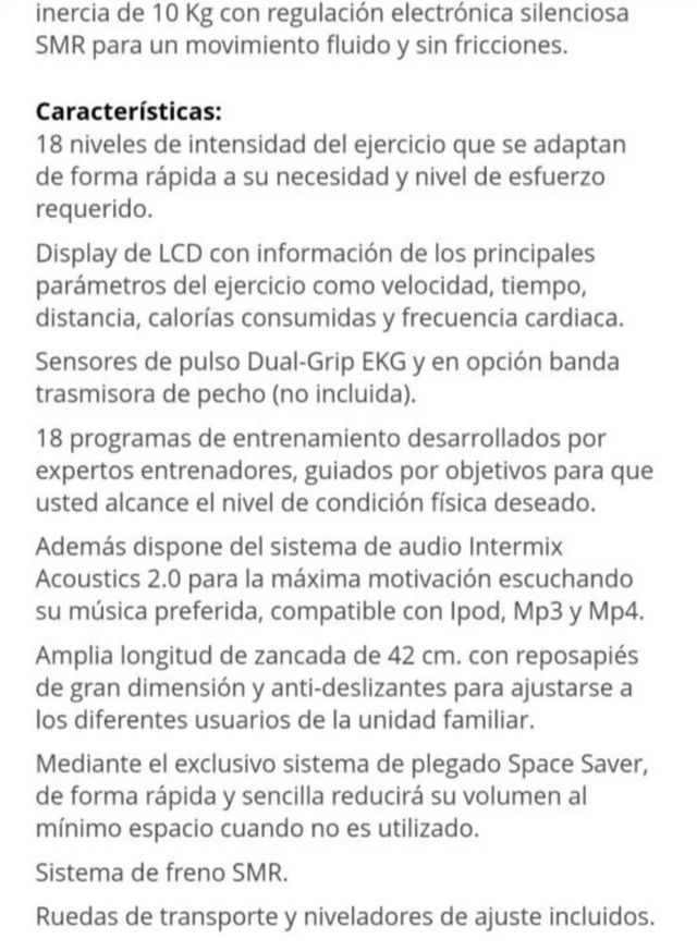 Proform elíptica Space Saver plegable leer bien