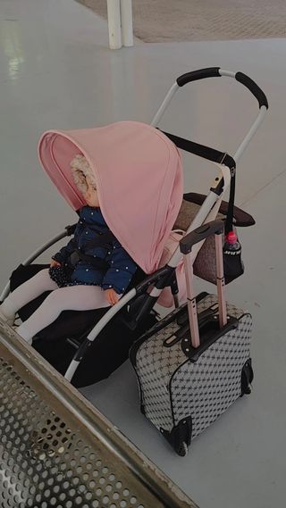 Sillita de paseo Bugaboo bee 3 rosa y negra