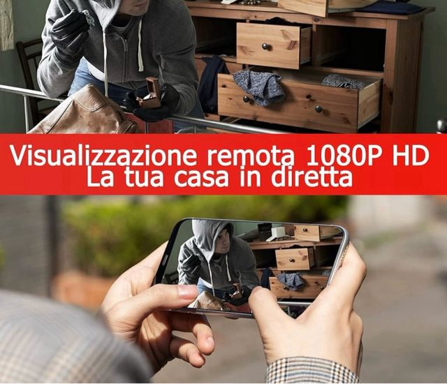 OKSIR Telecamera Spia 1080P Mini Telecamera Spia Nascosta Wifi Interno