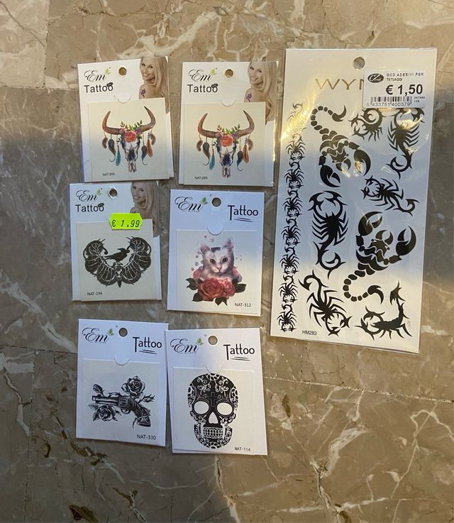 Set tatuaggi bambini 