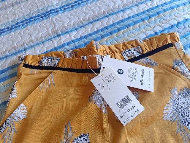 TUTTOPICCOLO pantalón niña mostaza T. 12