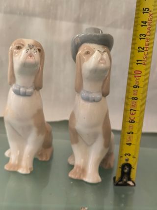 Figuras perros porcelana vintage