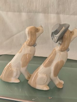 Figuras perros porcelana vintage