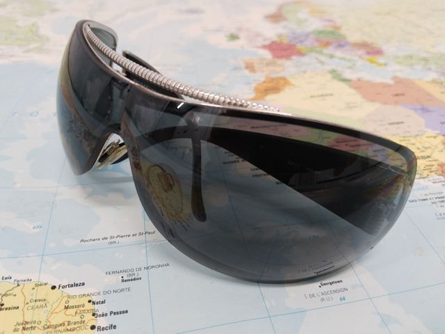 Gafas Bulgari Año 2000 Vintage Og Negras