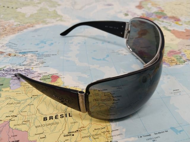 Gafas Bulgari Año 2000 Vintage Og Negras