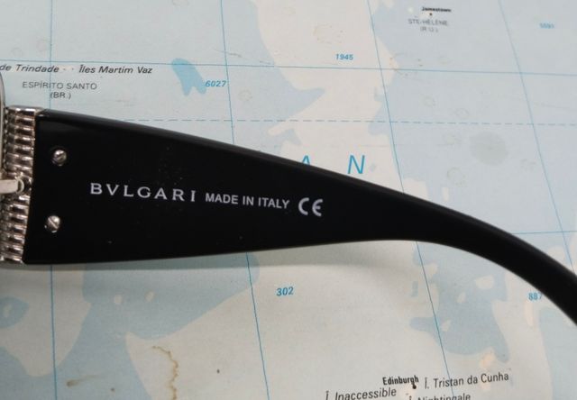 Gafas Bulgari Año 2000 Vintage Og Negras