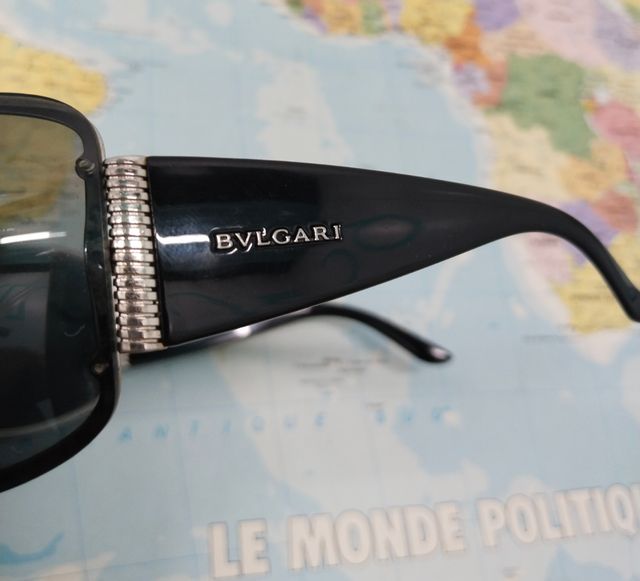 Gafas Bulgari Año 2000 Vintage Og Negras