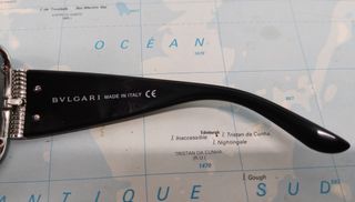 Gafas Bulgari Año 2000 Vintage Og Negras