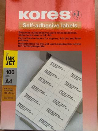 Etiquetas Autoadhedivas KORES