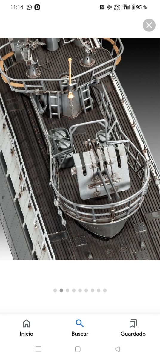 Submarino alemán type ix c/40 1/72 revell