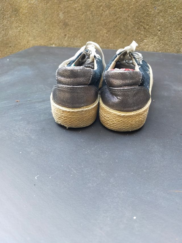 Sneakers argento e nere