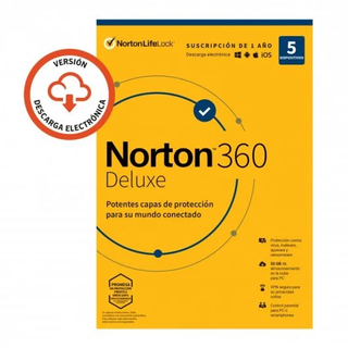 Norton 360 Deluxe Antivirus 50 GB 5 dispositivi
