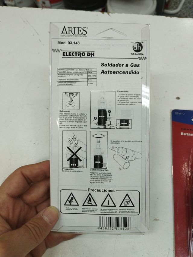 Soldador a gas Aries liquidacion