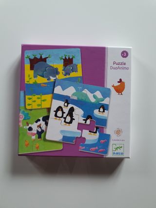 Puzzle dúo animal infantil