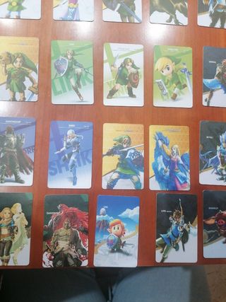 Cartas amiibo Zelda 