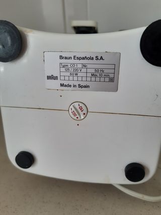 Abrelatas u afilador eléctrico Braun