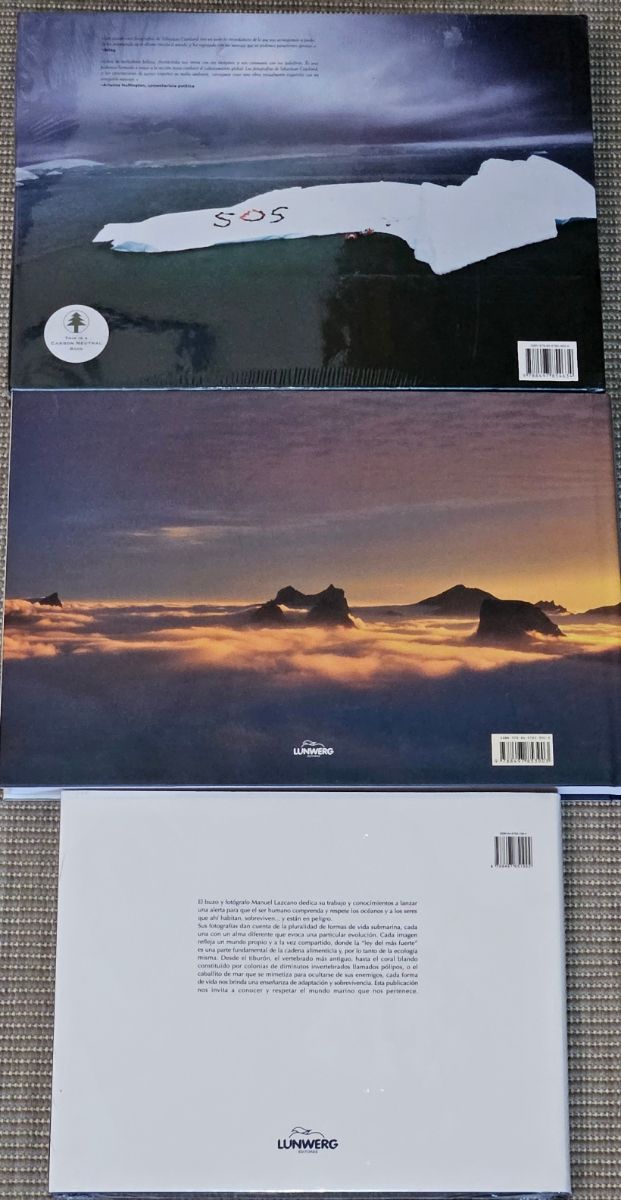 LIBROS ANTARTIDA Y MARES 3 LIBROS  DE NATURALEZA