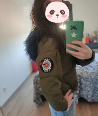 Cazadora verde militar