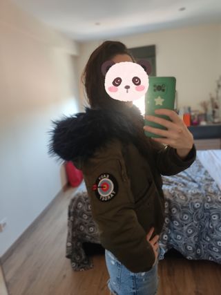 Cazadora verde militar