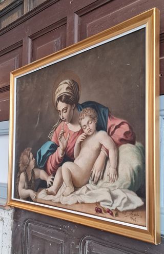 La Virgen y niño  dormido con el infante San Juan
