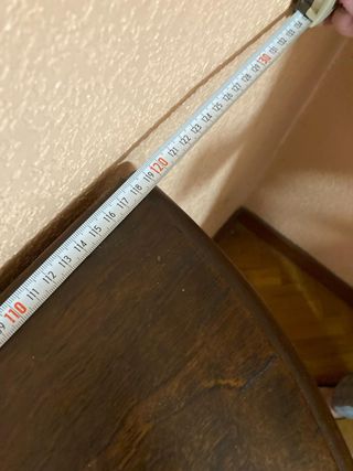 Mesa consola madera noble  nogal